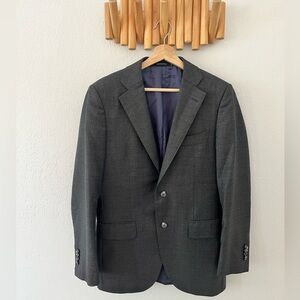 Suitsupply Men Wool Suit Jacket Grey Slate S110 Formal Business Work Size 38